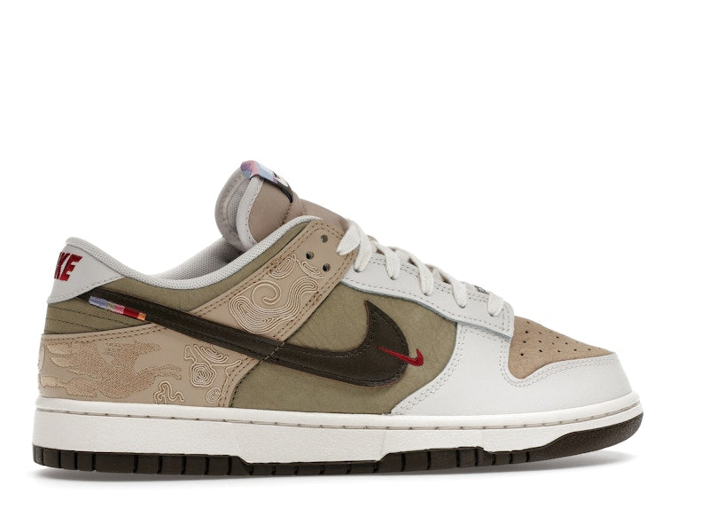 Nike Dunk Low Pegasus Pack Linen Phantom, vista a 360 gradi 35 di 36
