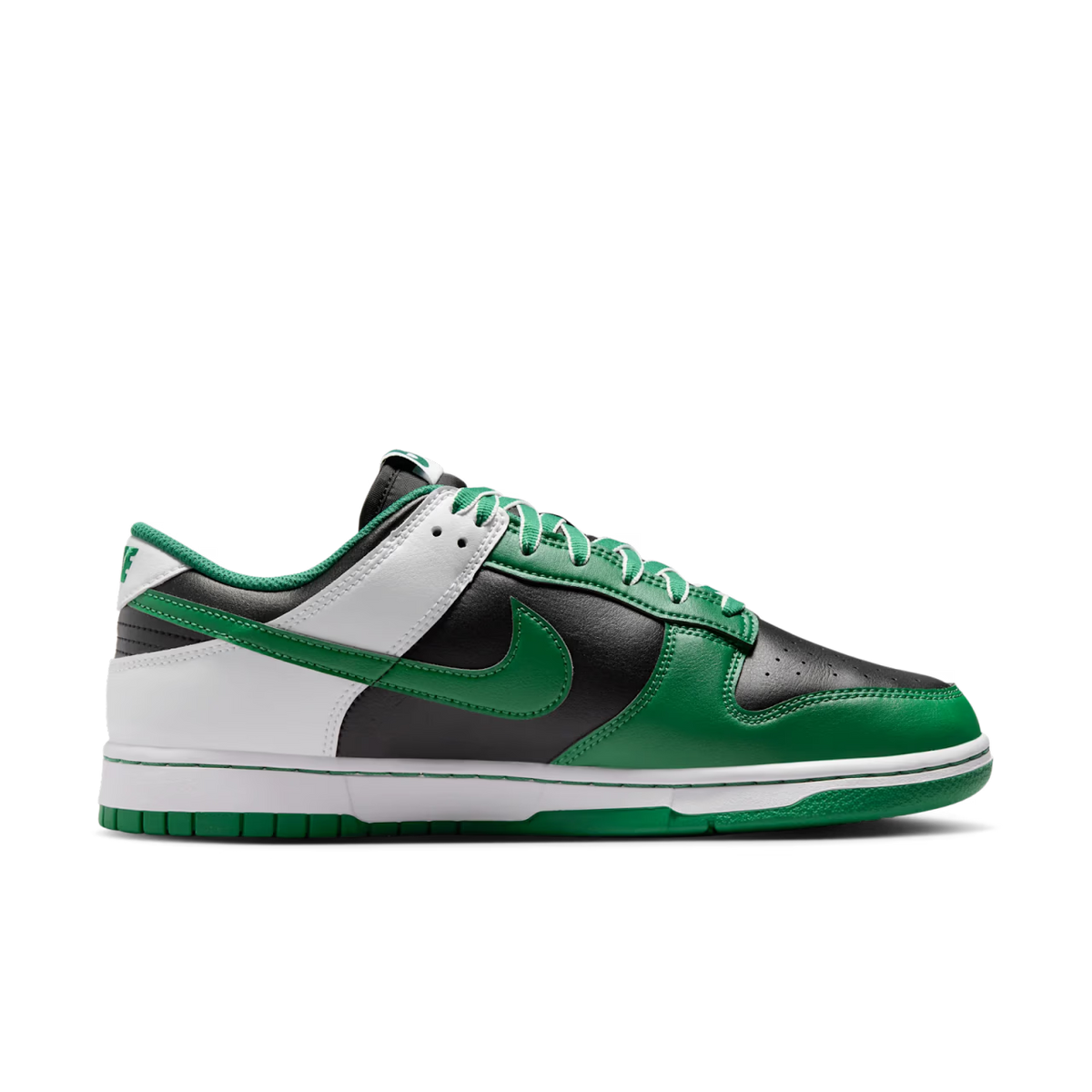 Nike Dunk Low Retro Black White Clover - vue interieur