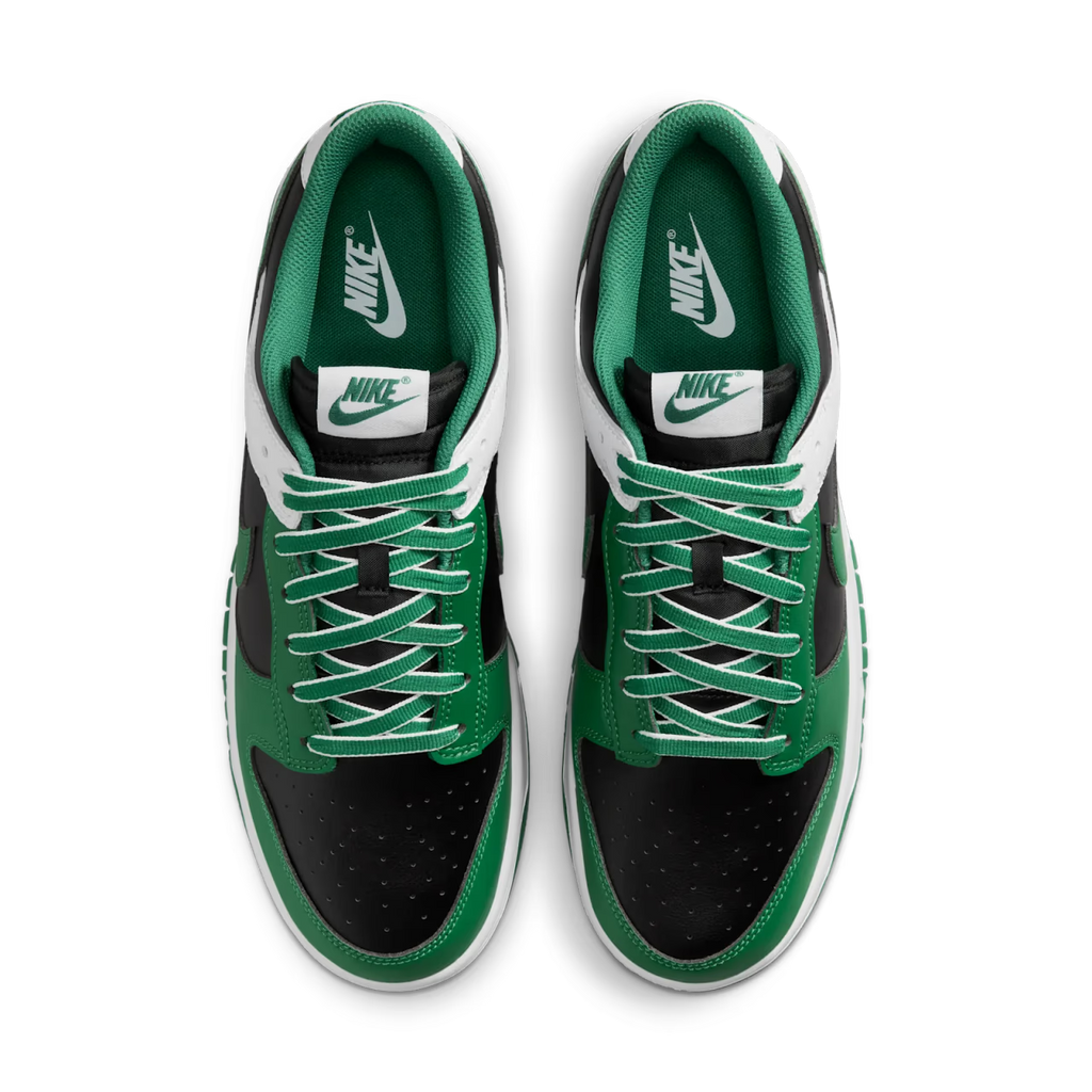 Nike Dunk Low Retro Black White Clover - vue dessus