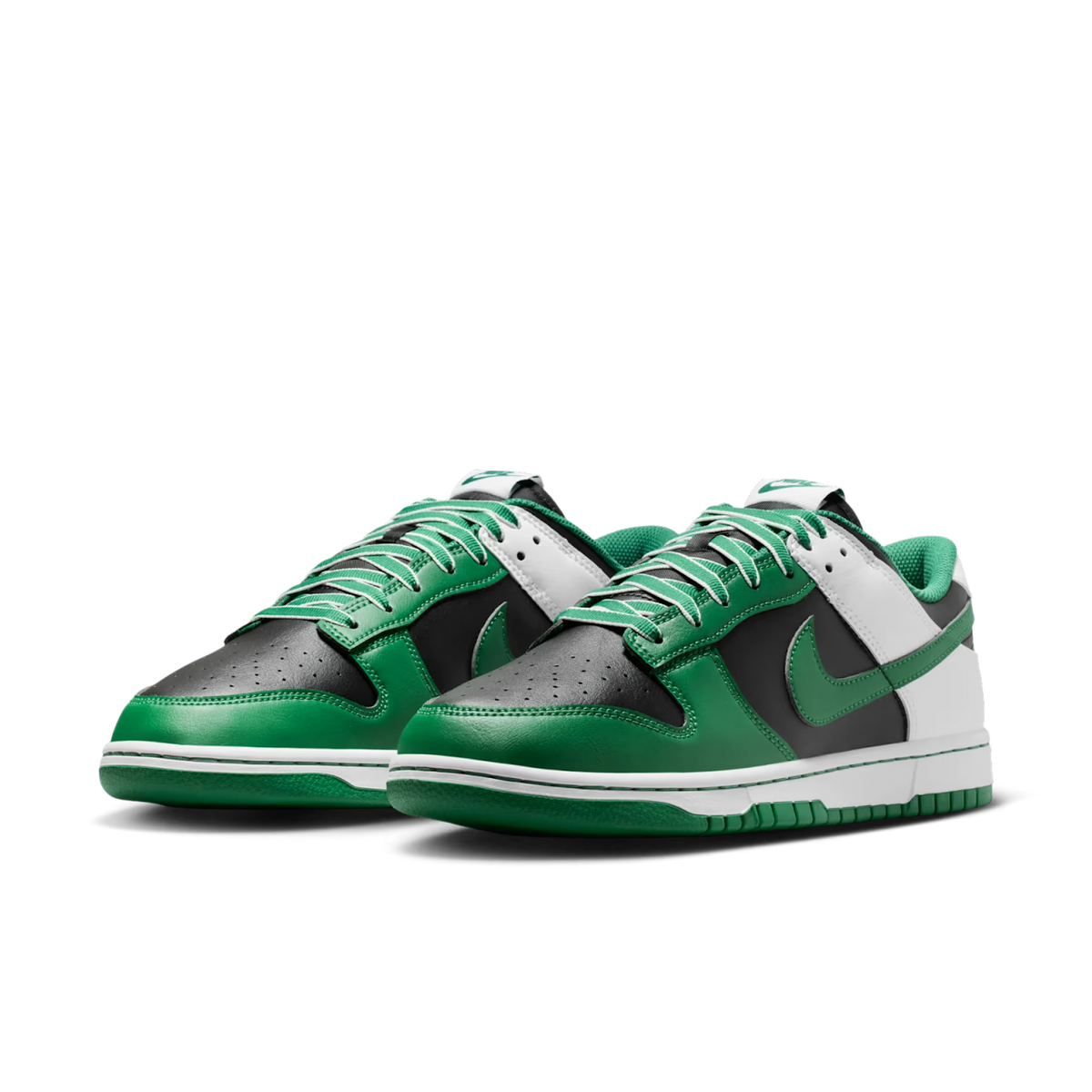 Nike Dunk Low Retro Black White Clover - vue paire