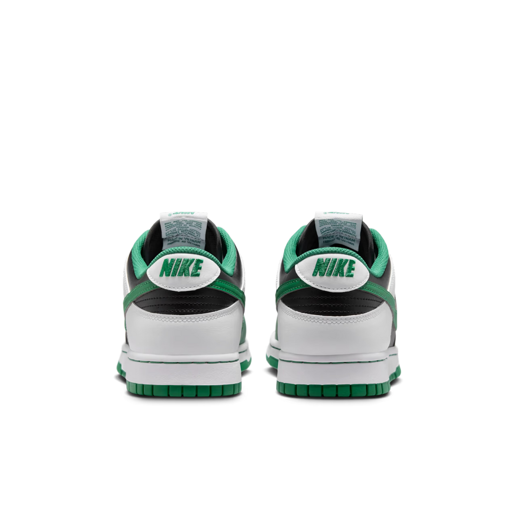 Nike Dunk Low Retro Black White Clover - vue arriere