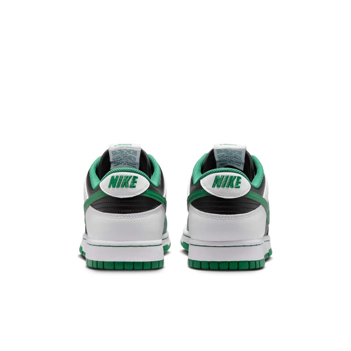 Nike Dunk Low Retro Black White Clover - vue arriere