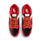 Nike Dunk Low Retro Black White University Red - vue dessus