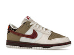 Nike Dunk Low Retro Khaki Team Red Pearl White