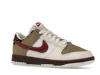Nike Dunk Low Retro Khaki Team Red Pearl White