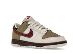 Nike Dunk Low Retro Khaki Team Red Pearl White
