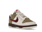 Nike Dunk Low Retro Khaki Team Red Pearl White