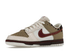 Nike Dunk Low Retro Khaki Team Red Pearl White