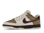 Nike Dunk Low Retro Khaki Team Red Pearl White