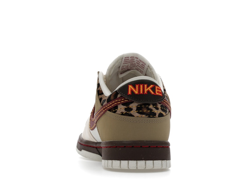 Nike Dunk Low Retro Khaki Team Red Pearl White