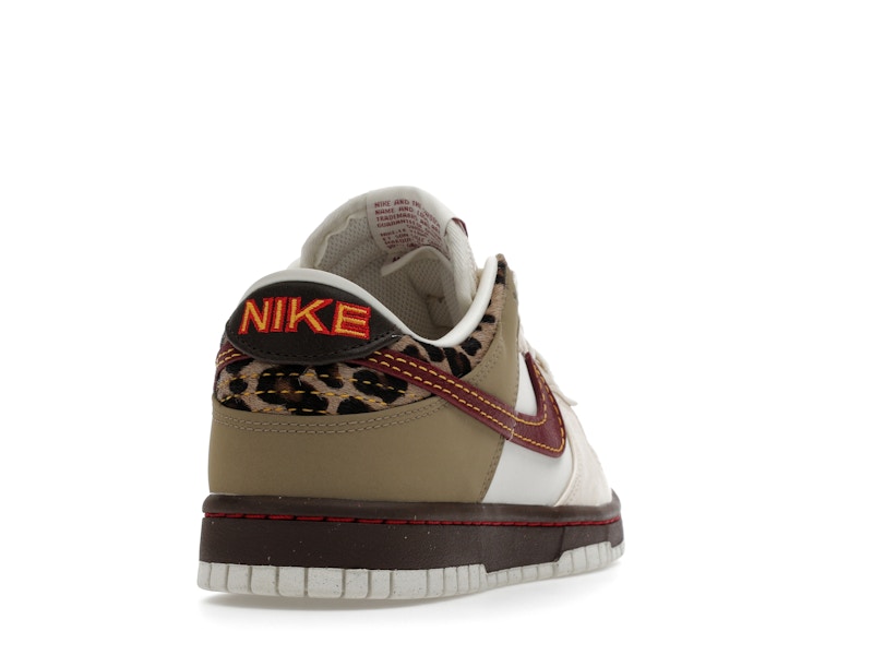 Nike Dunk Low Retro Khaki Team Red Pearl White