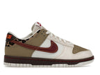 Nike Dunk Low Retro Khaki Team Red Pearl White
