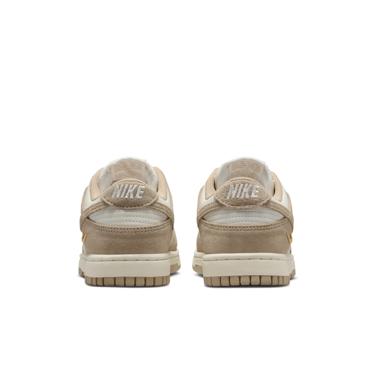 Nike Dunk Low Sail Metallic Gold Linen (Women's) - vue arriere