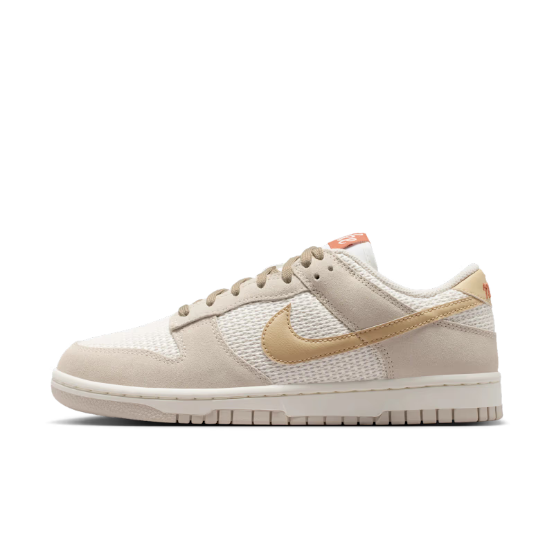 Nike Dunk Low SE Sail Light Orewood Brown Linen (Women's) - vue profil