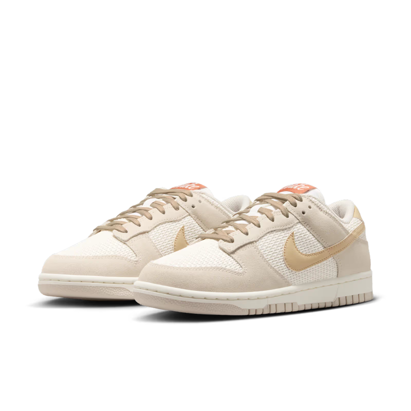 Nike Dunk Low SE Sail Light Orewood Brown Linen (Women's) - vue paire