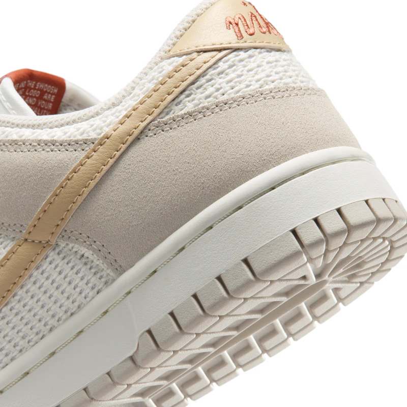 Nike Dunk Low SE Sail Light Orewood Brown Linen (Women's) - vue detail 2