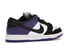 Nike SB Dunk Low Court Purple, vista a 360 gradi 34 di 36
