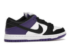 Nike SB Dunk Low Court Purple, vista a 360 gradi 35 di 36