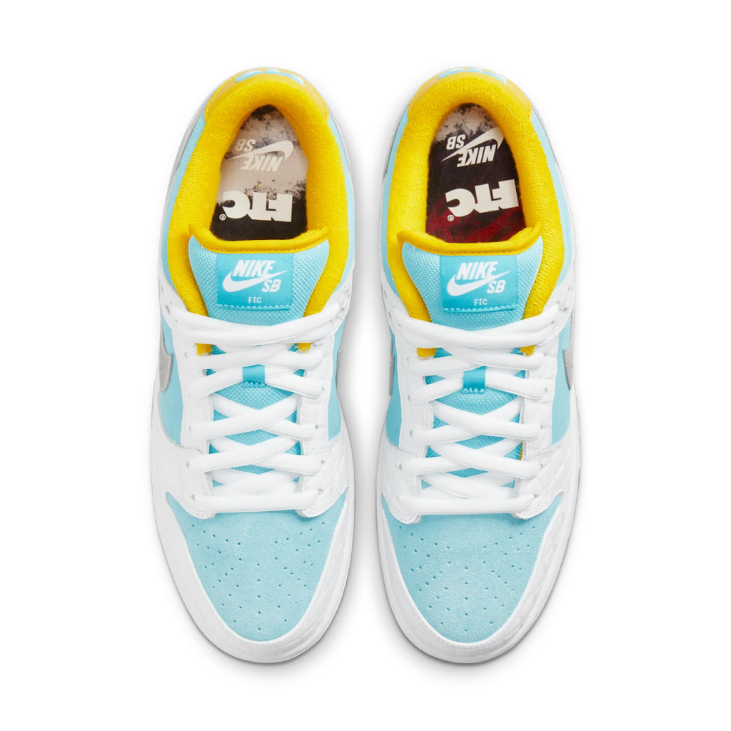 Nike SB Dunk Low FTC Lagoon Pulse - vue dessus