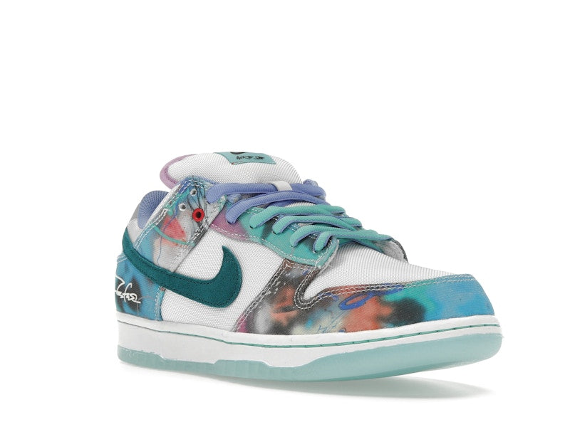 Nike SB Dunk Low Futura Laboratories Bleached Aqua, vista a 360 gradi 6 di 36