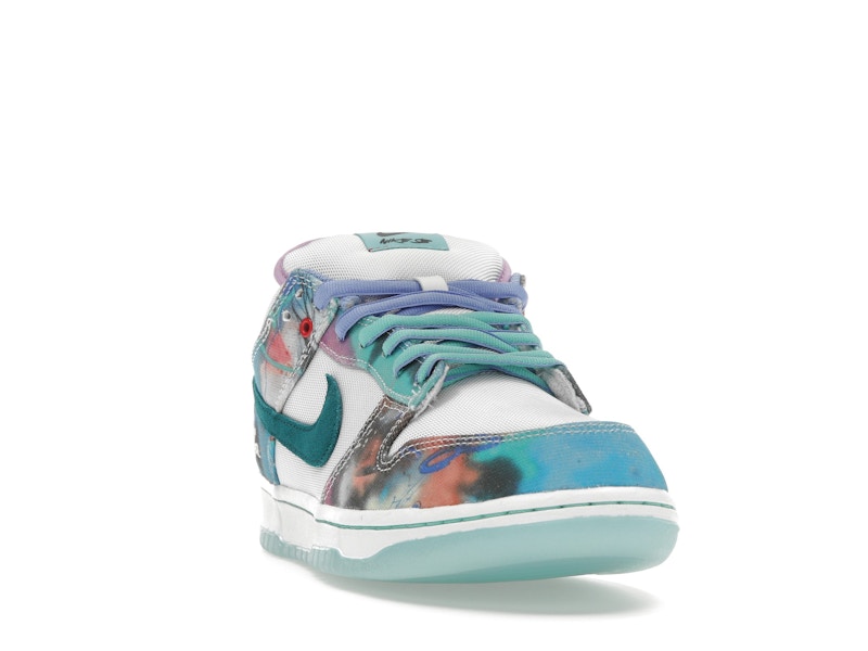 Nike SB Dunk Low Futura Laboratories Bleached Aqua, vista a 360 gradi 8 di 36