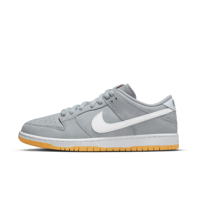 Nike SB Dunk Low Pro ISO Orange Label Wolf Grey Gum - vue profil