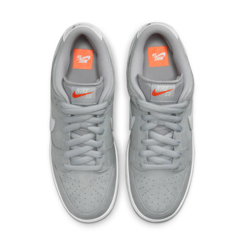 Nike SB Dunk Low Pro ISO Orange Label Wolf Grey Gum - vue dessus