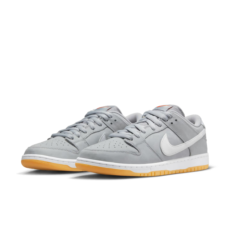 Nike SB Dunk Low Pro ISO Orange Label Wolf Grey Gum - vue paire