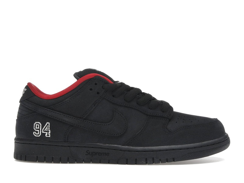 Nike SB Dunk Low Supreme 94 Black, vista a 360 gradi 1 di 36