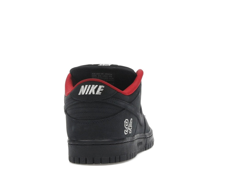 Nike SB Dunk Low Supreme 94 Black, vista a 360 gradi 29 di 36