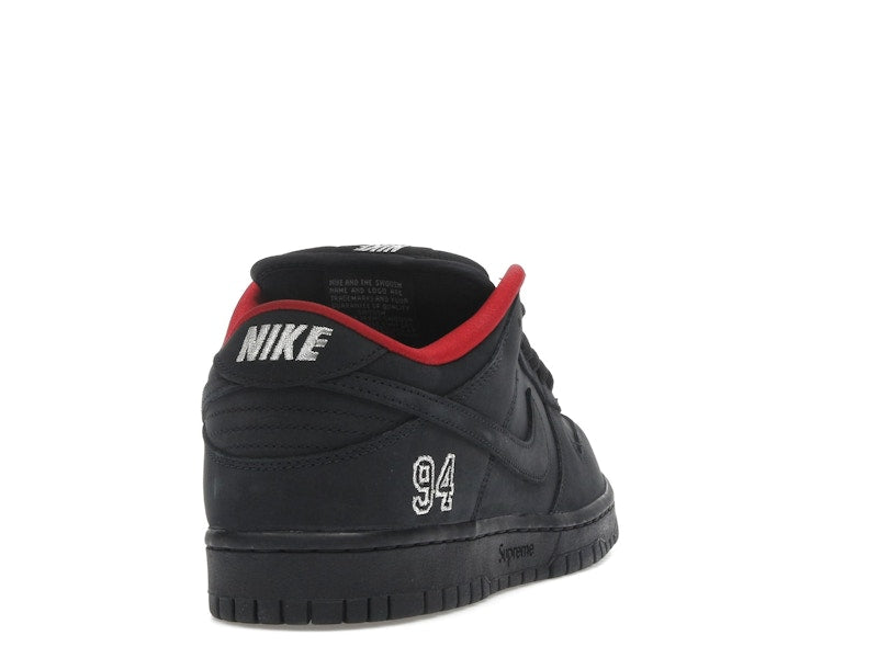 Nike SB Dunk Low Supreme 94 Black, vista a 360 gradi 30 di 36