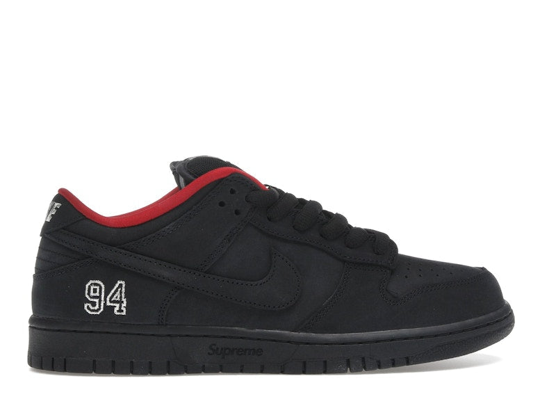 Nike SB Dunk Low Supreme 94 Black, vista a 360 gradi 36 di 36