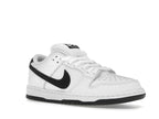 Nike SB Dunk Low White Black, vista a 360 gradi 5 di 36
