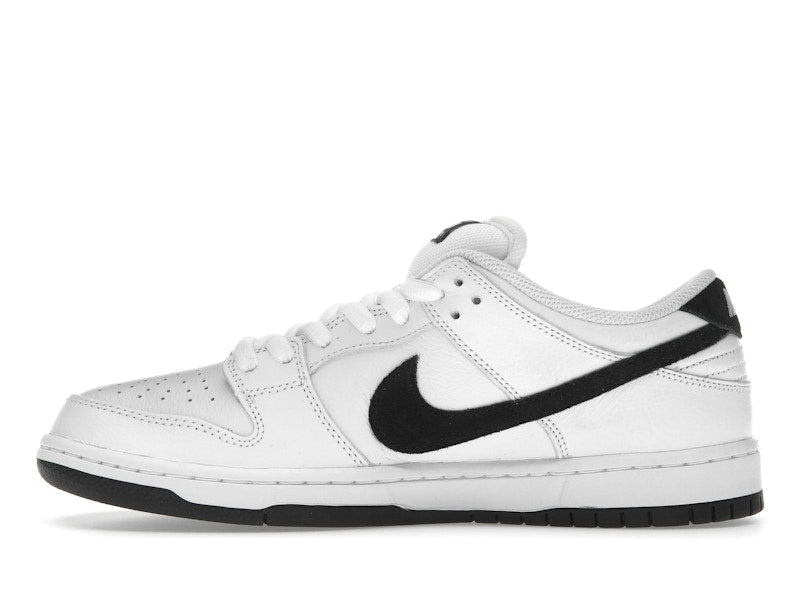 Nike SB Dunk Low White Black, vista a 360 gradi 19 di 36