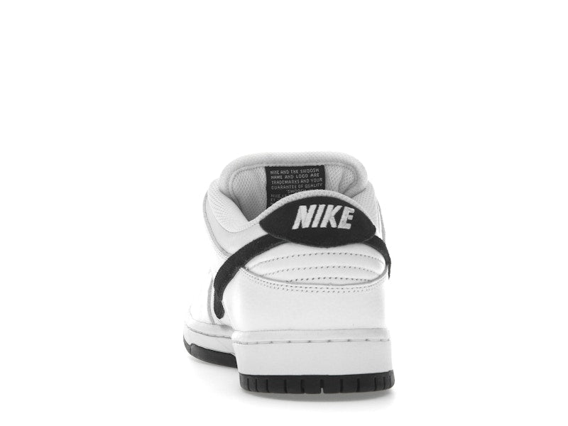 Nike SB Dunk Low White Black, vista a 360 gradi 27 di 36