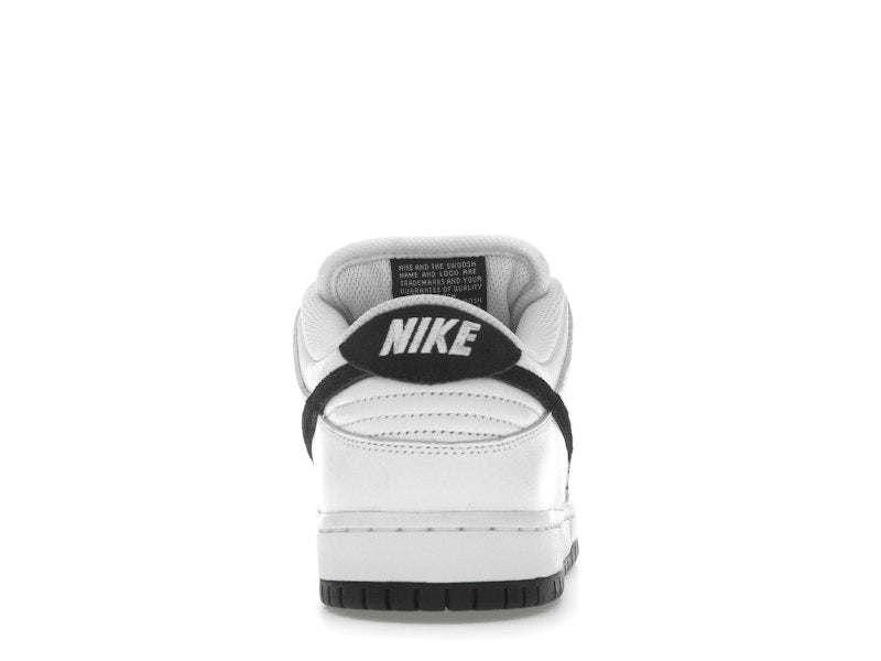 Nike SB Dunk Low White Black, vista a 360 gradi 28 di 36