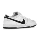 Nike SB Dunk Low White Black, vista a 360 gradi 34 di 36