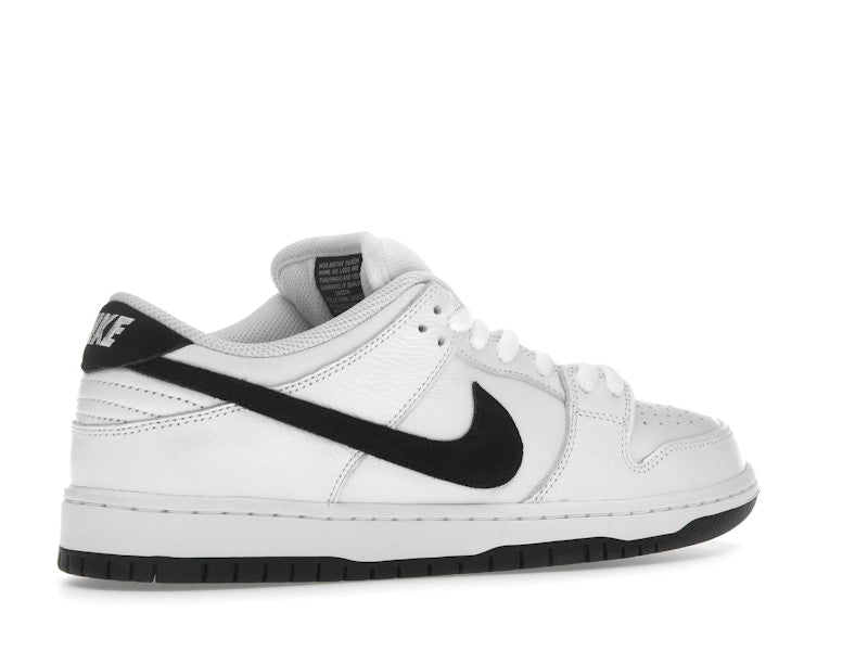 Nike SB Dunk Low White Black, vista a 360 gradi 34 di 36
