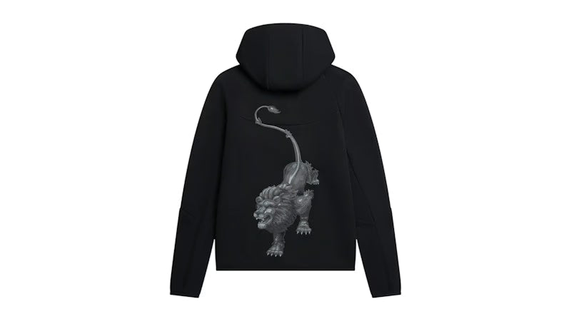 Nike x Patta Netherlands KNVB Tech Fleece Zip Windrunner Hoodie Black - vue vue 2