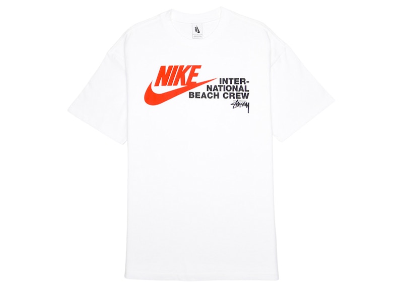 Nike X Stussy Reach The Beach Posse T Shirt White - nike-x-stussy-reach-the-beach-posse-t-shirt-white