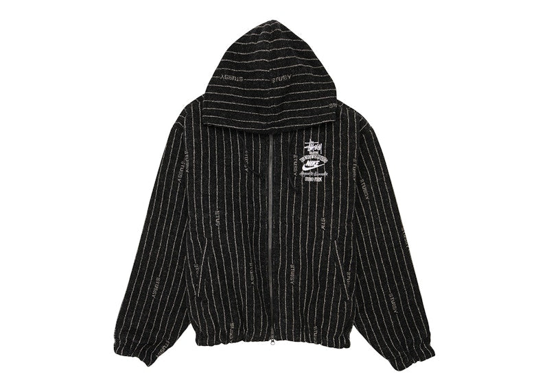Nike X Stussy Striped Wool Jacket Black - DR4023-010