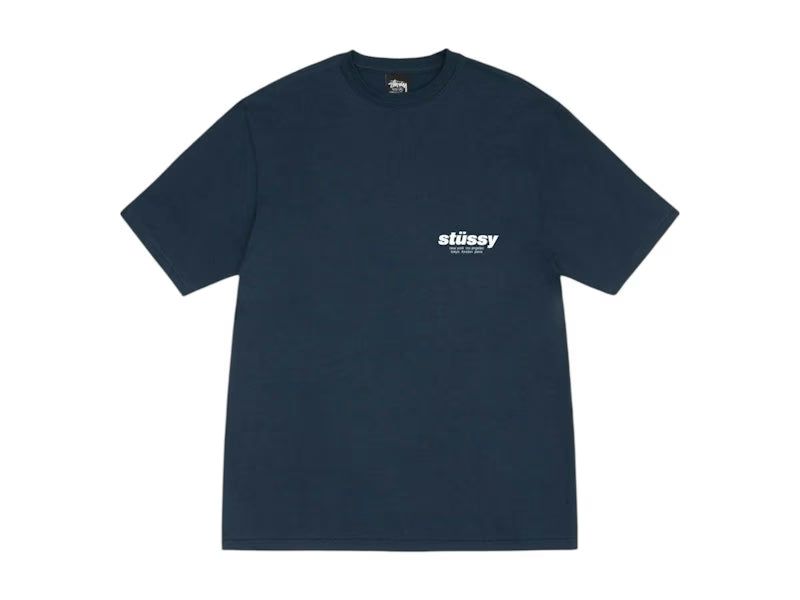 Stussy Rollers Tee Navy - vue vue 2