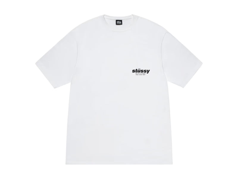 Stussy Rollers Tee White - vue vue 2