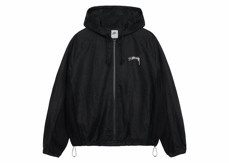 Stussy X Nike Linen Shell Jacket Black - FZ5751010
