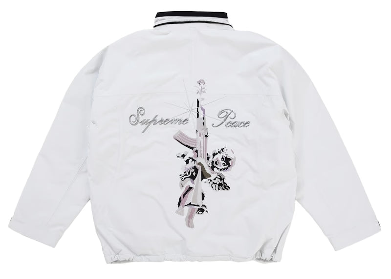 Supreme AOI GORE-TEX Hooded Jacket White - vue 5