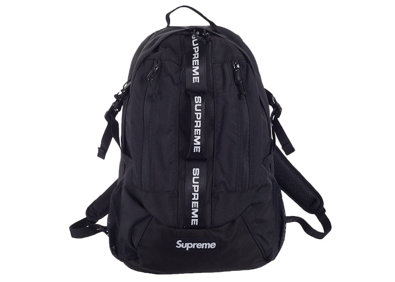 Supreme Backpack Fw22 Black - supreme-backpack-fw22-black