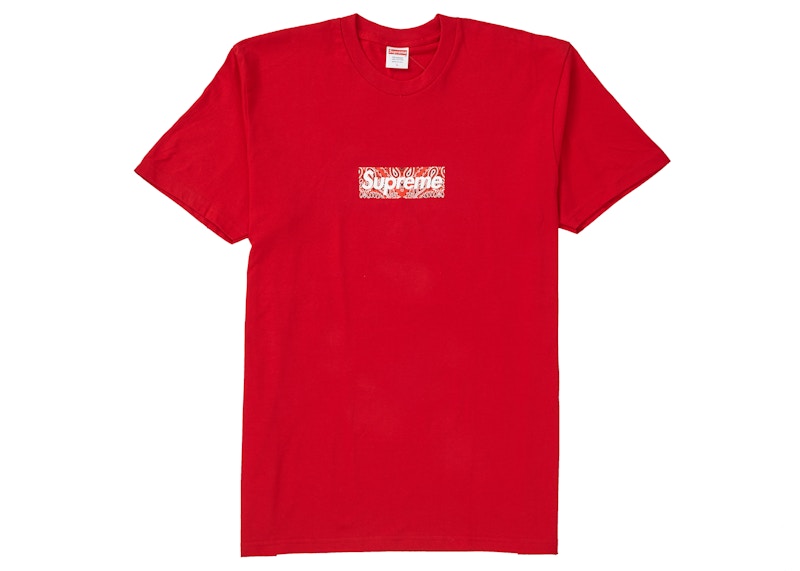 Supreme Bandana Box Logo Tee Red - supreme-bandana-box-logo-tee-red