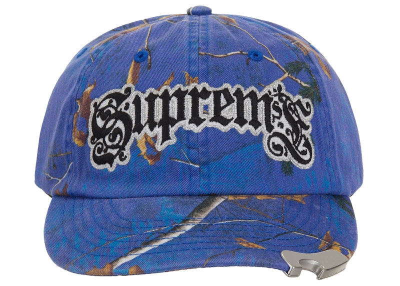 Supreme Bottle Opener 6-Panel Hat Blue Camouflage - vue vue 2