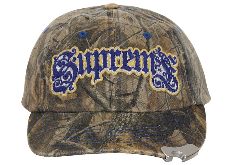 Supreme Bottle Opener 6-Panel Hat Brown Camouflage - vue vue 2