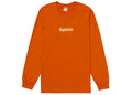 Supreme Box Logo L S Tee Orange - supreme-box-logo-l-s-tee-orange